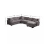 Rhyder 4-Pc. 112" Fabric Sectional Sofa with Chaise, Created for Macy's