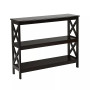 3-Tier Console Table x-Design Bookshelf Sofa Side Accent Table