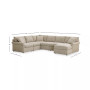 Wrenley 131" 6-Pc. Fabric Modular Sectional Chaise Sofa, Created for Macy's