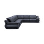 Daisley 5-Pc. Leather "L" Shaped Sectional Sofa with 3 Power Recliners
