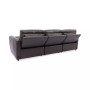 Danvors 3-Pc. Leather Sectional Sofa with 3 Power Recliners and Power Headrests