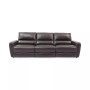 Danvors 3-Pc. Leather Sectional Sofa with 3 Power Recliners and Power Headrests