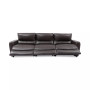 Danvors 3-Pc. Leather Sectional Sofa with 3 Power Recliners and Power Headrests