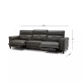 CLOSEOUT! Jazlo 3-Pc. Leather Sectional with 2 Power Recliners, Created for Macy's