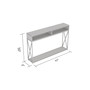 Safdie & Co. Console Table Two Open Shelves