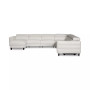 Silvanah 6-Pc. Leather Sectional with Storage Chaise and 3 Power Recliners, Created for Macy's