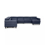 Silvanah 6-Pc. Leather Sectional with Storage Chaise and 3 Power Recliners, Created for Macy's