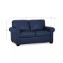 Orid 59" Leather Roll Arm Loveseat, Created for Macy's