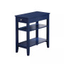 American Heritage Three Tier End Table With Drawer