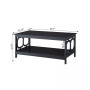 Omega Coffee Table with Shelf