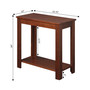 Designs2Go Baja Chairside End Table with Shelf