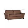 Orid 77" Full Roll Arm Leather Sleeper, Created for Macy's