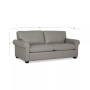 Orid 77" Full Roll Arm Leather Sleeper, Created for Macy's