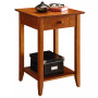 American Heritage 1 Drawer End Table with Shelf