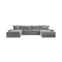 Michola 161" 3-Pc. Fabric Sectional with Double Chaise, Created for Macy's