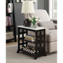 American Heritage Baldwin Chairside Table with Shelves