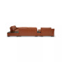 Darrium 5-Pc. Leather Chaise Sectional with Corner Table & Console, Created for Macy's