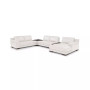 Darrium 5-Pc. Leather Chaise Sectional with Corner Table & Console, Created for Macy's