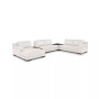 Darrium 5-Pc. Leather Chaise Sectional with Corner Table & Console, Created for Macy's