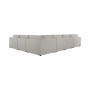 CLOSEOUT! Denman 125" 6-Pc. Fabric Sectional with Chaise, Created for Macy's