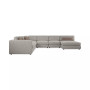 CLOSEOUT! Denman 125" 6-Pc. Fabric Sectional with Chaise, Created for Macy's