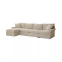 Wrenley 134" 3-Pc. Fabric Sectional Chaise Sofa, Created for Macy's