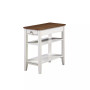 American Heritage 1 Drawer Chairside End Table with Shelves