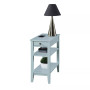 American Heritage 1 Drawer Chairside End Table with Shelves