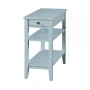 American Heritage 1 Drawer Chairside End Table with Shelves