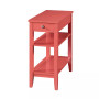 American Heritage 1 Drawer Chairside End Table with Shelves