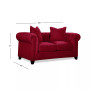 Kallison Fabric Loveseat, Created for Macy's