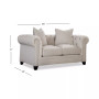 Kallison Fabric Loveseat, Created for Macy's