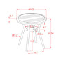 Capitola Round Patio Side Table