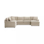 Wrenley 138" 5-Pc. Fabric Modular Sleeper Chaise Sectional Sofa, Created for Macy's