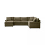 Wrenley 138" 5-Pc. Fabric Modular Sleeper Chaise Sectional Sofa, Created for Macy's