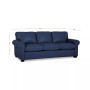 Orid 84" Queen Leather Roll Arm Sleeper, Created for Macy's