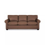 Orid 84" Queen Leather Roll Arm Sleeper, Created for Macy's
