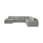 CLOSEOUT! Danyella 4-Pc. Fabric Sectional with Chaise, Created for Macy's
