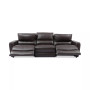 Danvors 3-Pc. Leather Sectional Sofa with 2 Power Recliners and Power Headrests