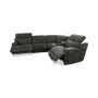 Sebaston 5-Pc. Fabric Sectional with 3 Power Motion Recliners and 1 USB Console, Created for Macy's
