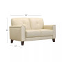 Ashlinn 61" Tufted Pastel Leather Loveseat, Created for Macy's