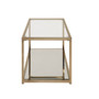 Cruz Coffee Table with Mirror Shelf
