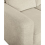 Elizabeth 85" Stain-Resistant Fabric Reversible Sofa Chaise Sectional