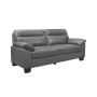 White Label Croydon 81" Leather Sofa