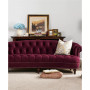 La Rosa 84" Victorian Chesterfield Tufted Sofa