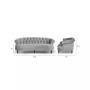 La Rosa 84" Victorian Chesterfield Tufted Sofa