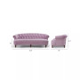La Rosa 84" Victorian Chesterfield Tufted Sofa