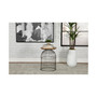 Round Accent Table with Bird Cage Base