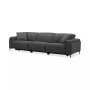 Adney 121" 3 Pc Zero Gravity Fabric Sectional with 3 Power Recliners, Created for Macy's