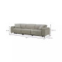 Adney 121" 3 Pc Zero Gravity Fabric Sectional with 3 Power Recliners, Created for Macy's